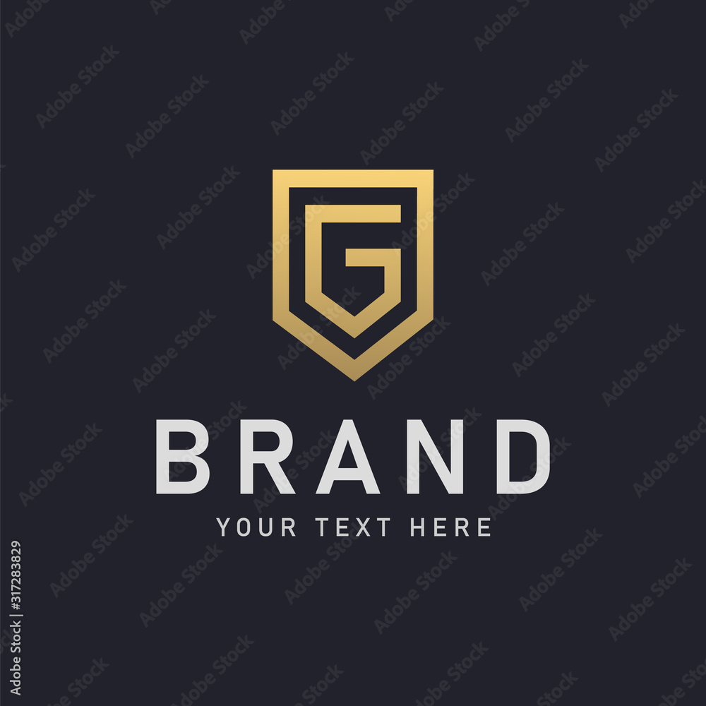 Luxury Letter G Logo Design Stock Vector | Adobe Stock
