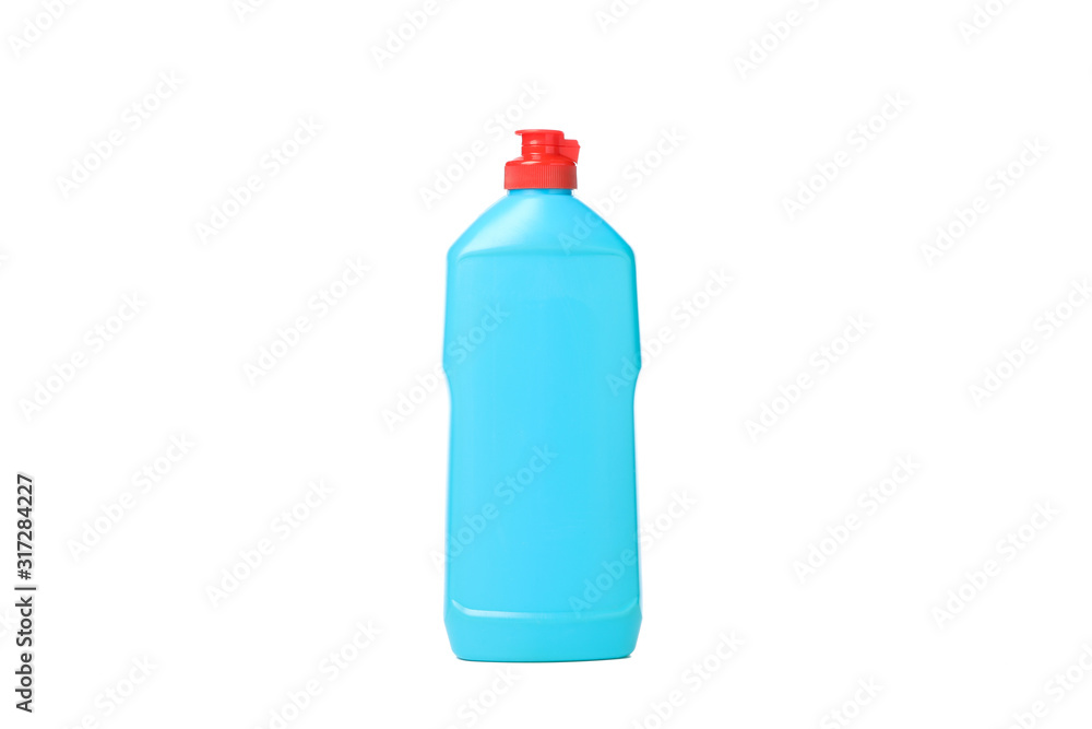 Bottle with detergent liquid isolated on white background Bottle with detergent liquid isolated on white background
