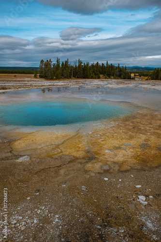 Yellowstone National Park, Wyoming. Prismatic spring.