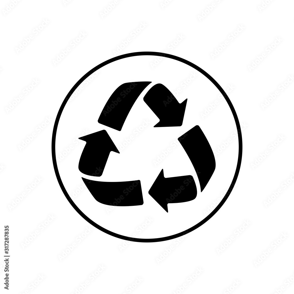 Recycle bins icon vector symbol Recycle bins icon vector symbol