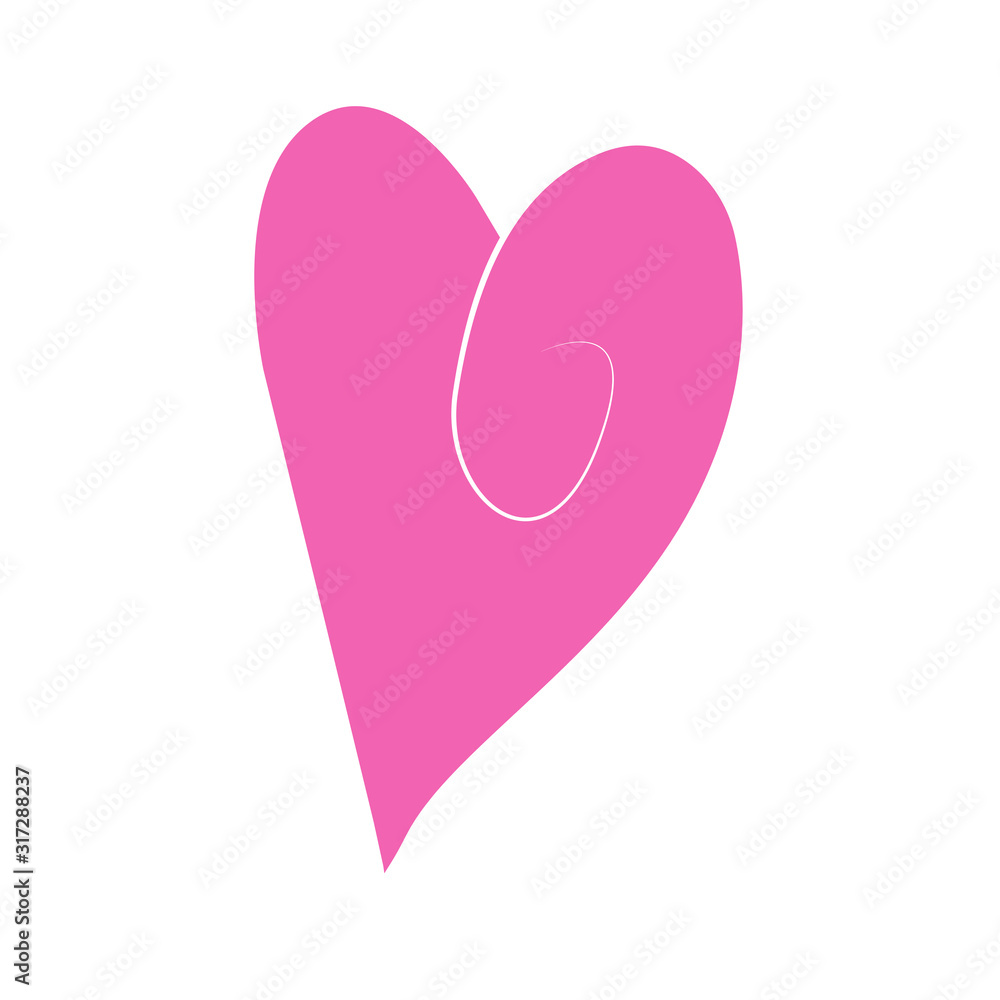 Vector heart of outline hand drawn heart icon. Illustration for your graphic design. Vector heart of outline hand drawn heart icon. Illustration for your graphic design.