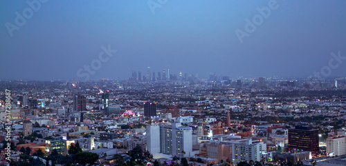 Los Angeles Night City View. Location: Los Angeles, California. September of 2018.   © Media Motion 