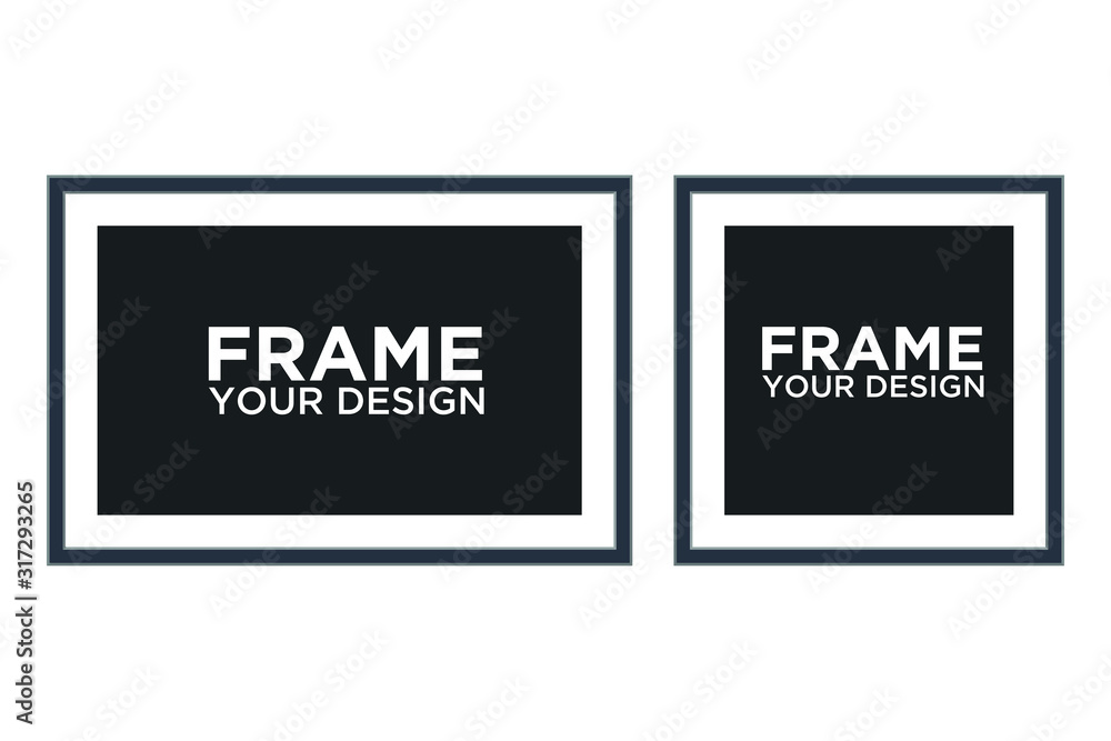 Photo frame mockup template color editable. Photo frame isolated vector sign isolated illustration for graphic and web design.