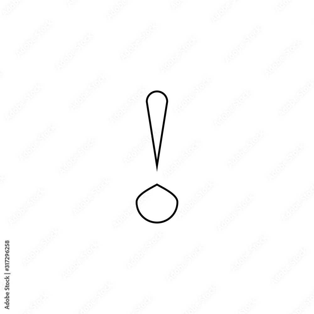 Exclamation mark icon. Warning alert symbol. Logo design element Exclamation mark icon. Warning alert symbol. Logo design element