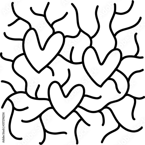 Doodle pattern for print de...