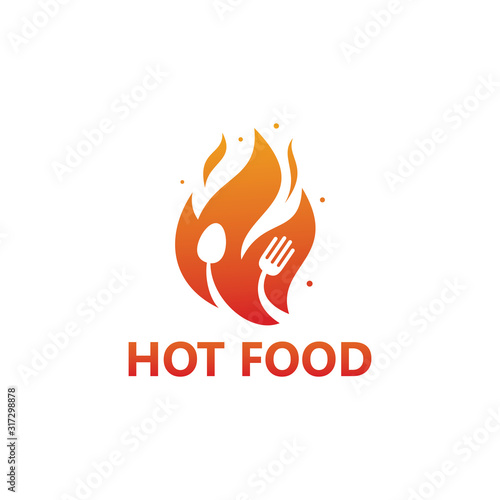 Hot Food Logo Template Design