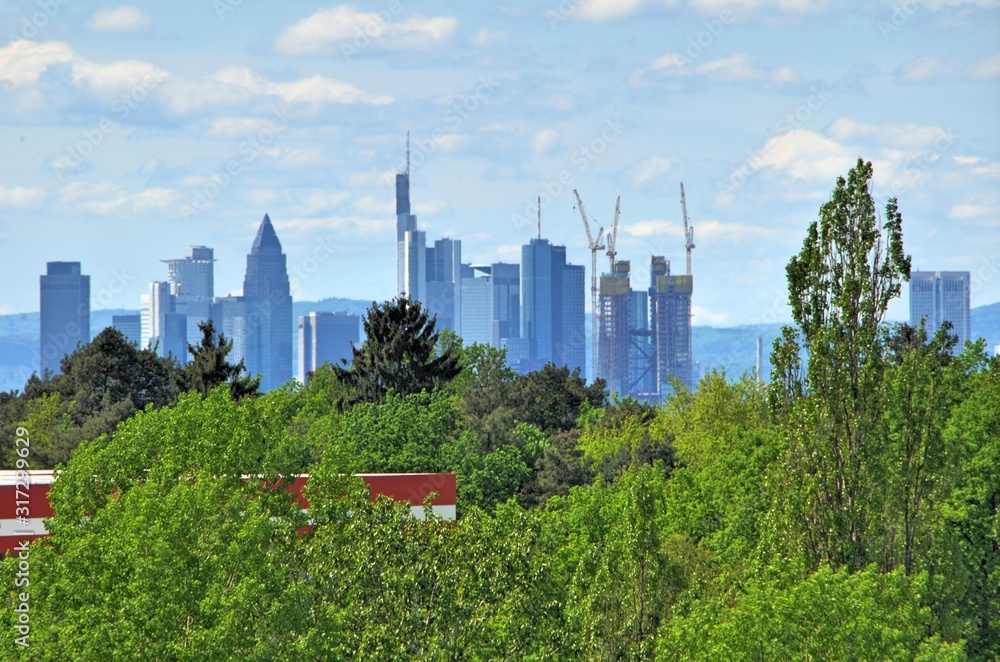 Obraz premium Skyline Frankfurt am Main