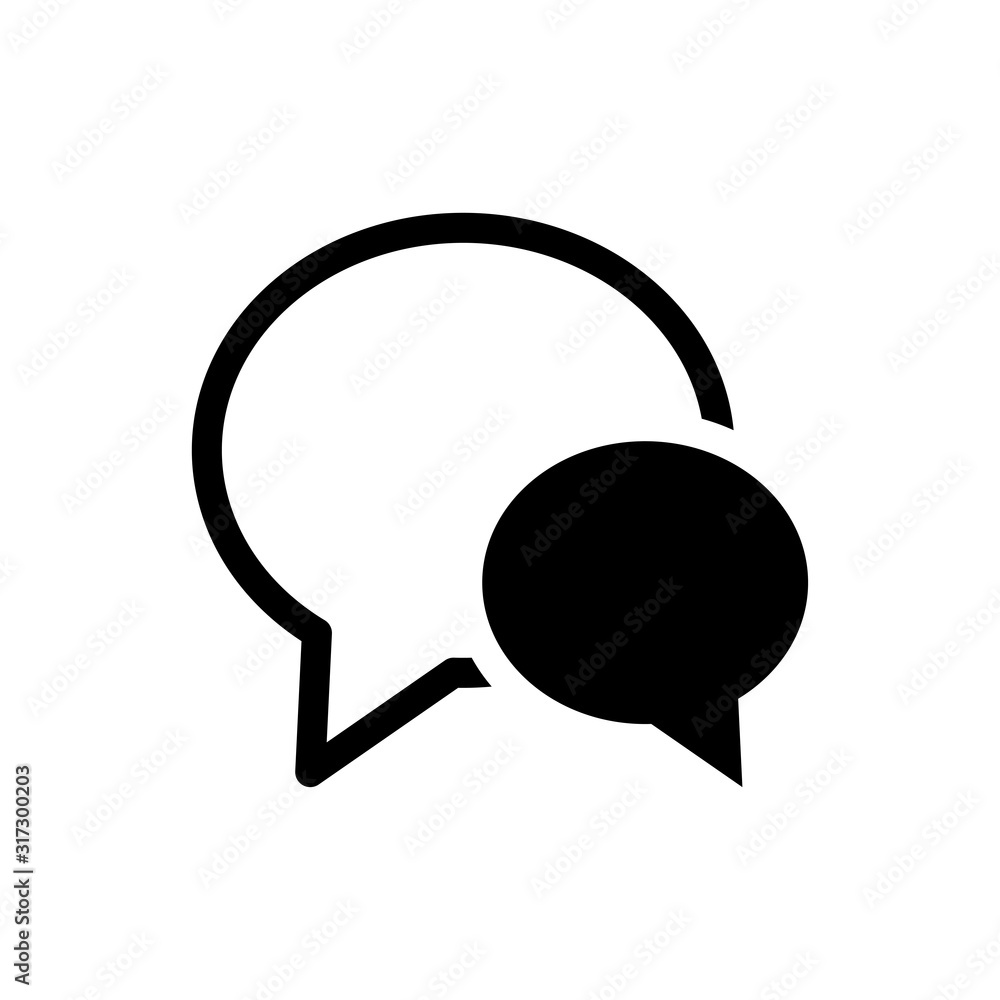 Bubble speech icon Bubble speech icon