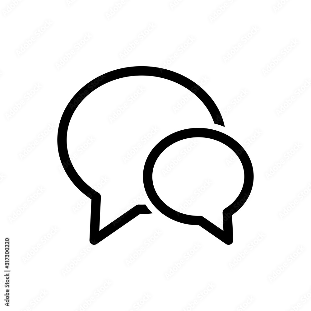 Bubble speech icon Bubble speech icon