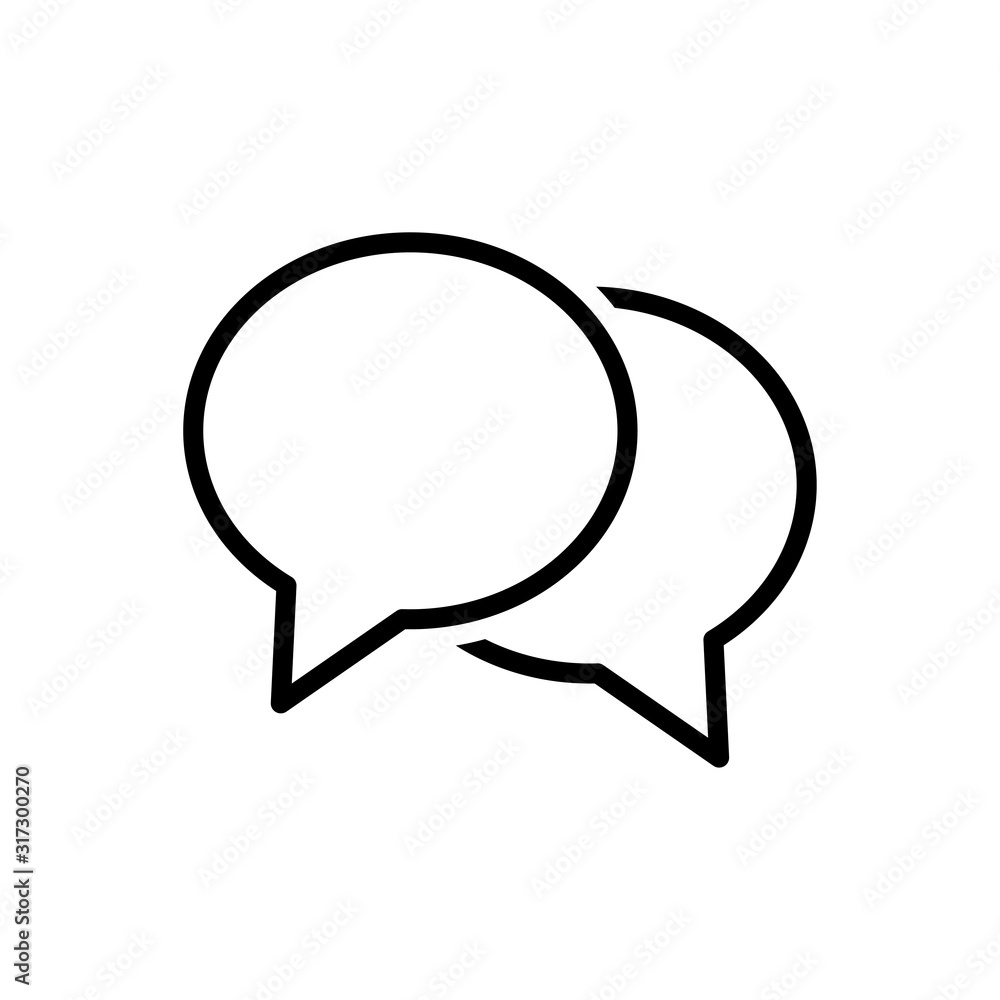 Bubble speech icon Bubble speech icon