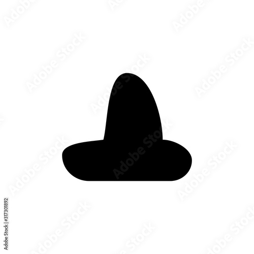 Sombrero hat icon. Cinco De Mayo holiday symbol. Mexican hat sign. Logo design element