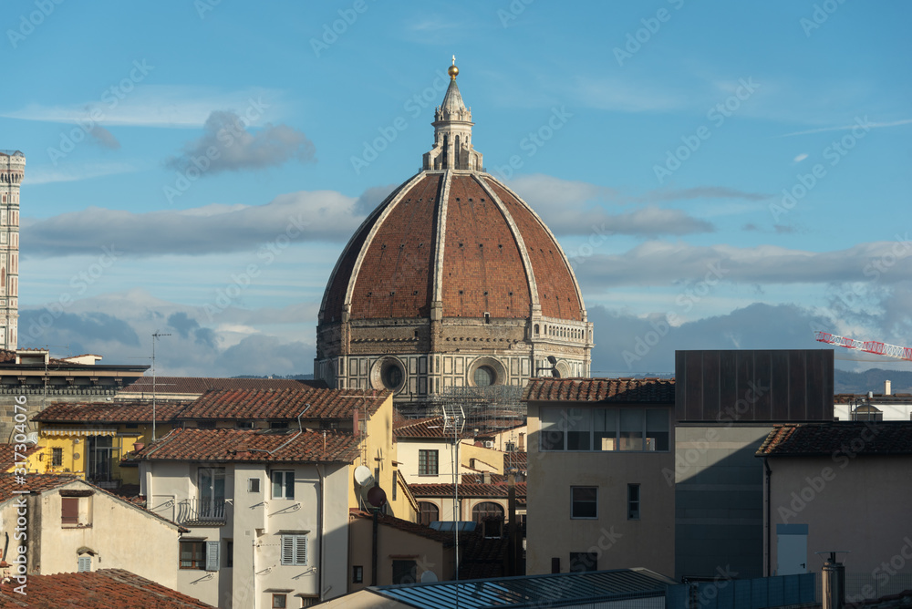 Fototapeta premium panorama of Florence from above with view of the cathedral