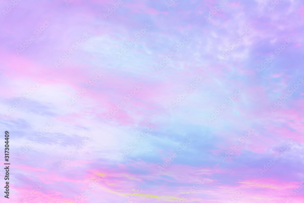 Beautiful soft pastel clouds sky background