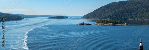 Panorama Oslofjord Norwegen photo
