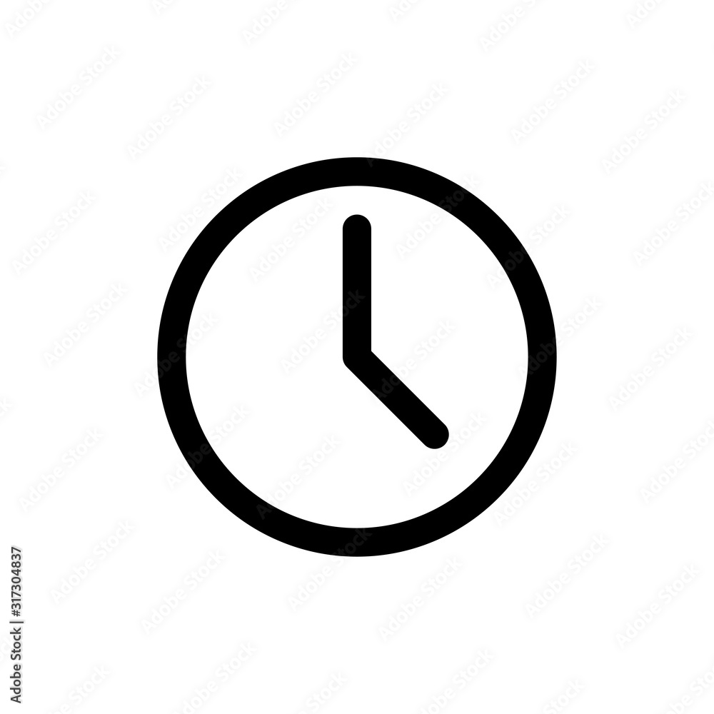Clock icon trendy Clock icon trendy
