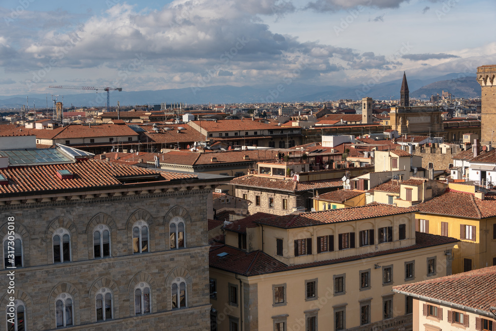 Obraz premium Panoramic view from the top of the city of Florence Tuscany