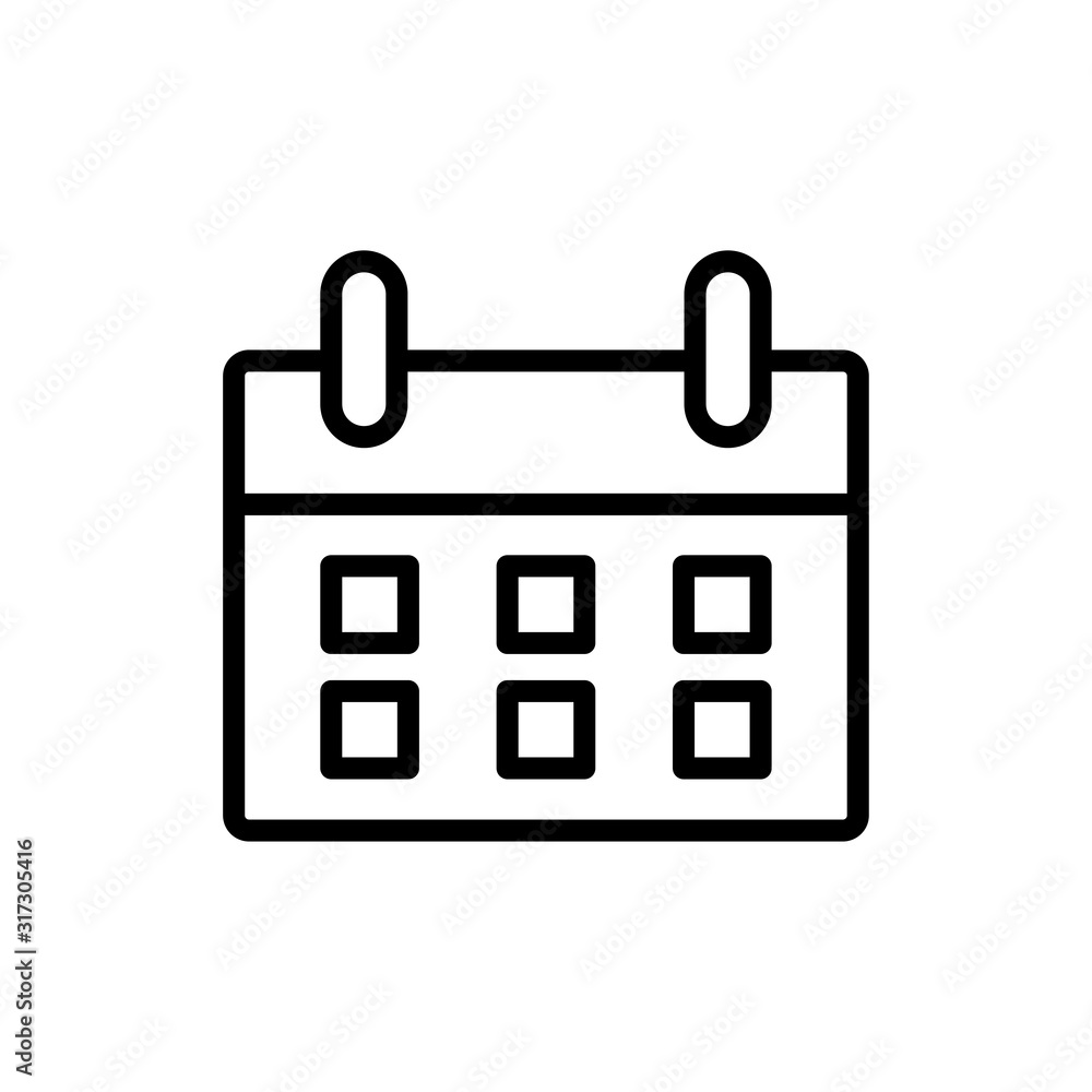 Calendar icon trendy Calendar icon trendy