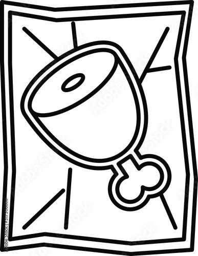 Food vacuum bag icon