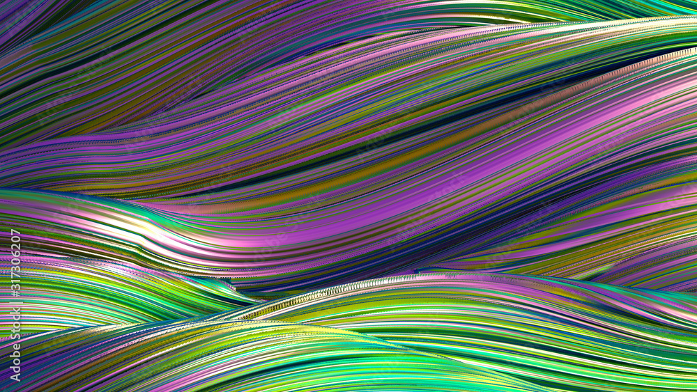 Drapery fabric with stripes. 3d illustration, 3d rendering. Drapery fabric with stripes. 3d illustration, 3d rendering.