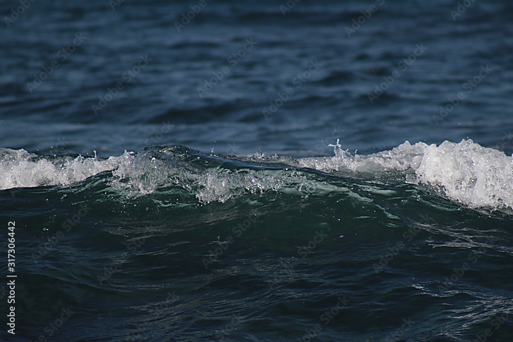 Obraz premium waves in the blue sea in the central coast of Chile