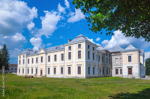 The Vyshnivets Palace - Part of the State Historical and Architectural National Reserve "Castles of Ternopil" in the town of Vyshnivets, Ternopil region, Ukraine.