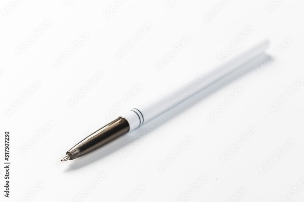ballpoint pen isolated on a white background. Nice pen mockup for corporate business ballpoint pen isolated on a white background. Nice pen mockup for corporate business