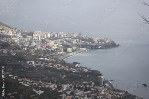 aerial view of funchal