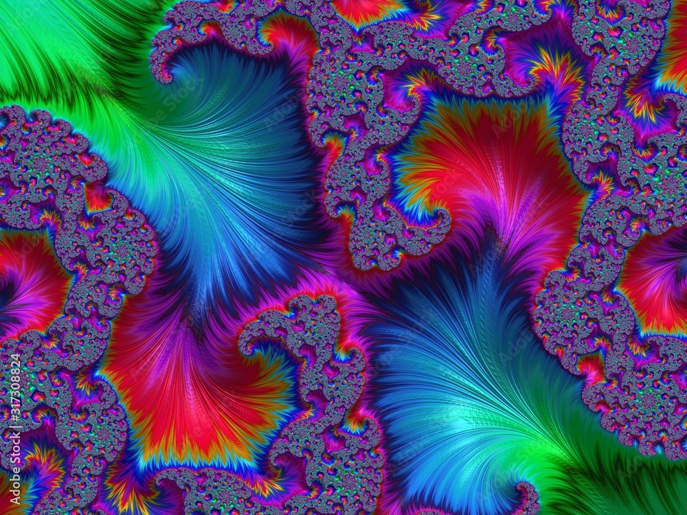 Fraktal Bild mit wundeschönen mustern und Farben Fraktal Bild mit wundeschönen mustern und Farben