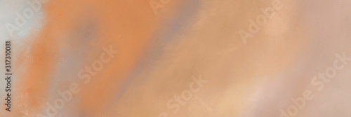 decorative horizontal banner background with tan, dark salmon and silver color