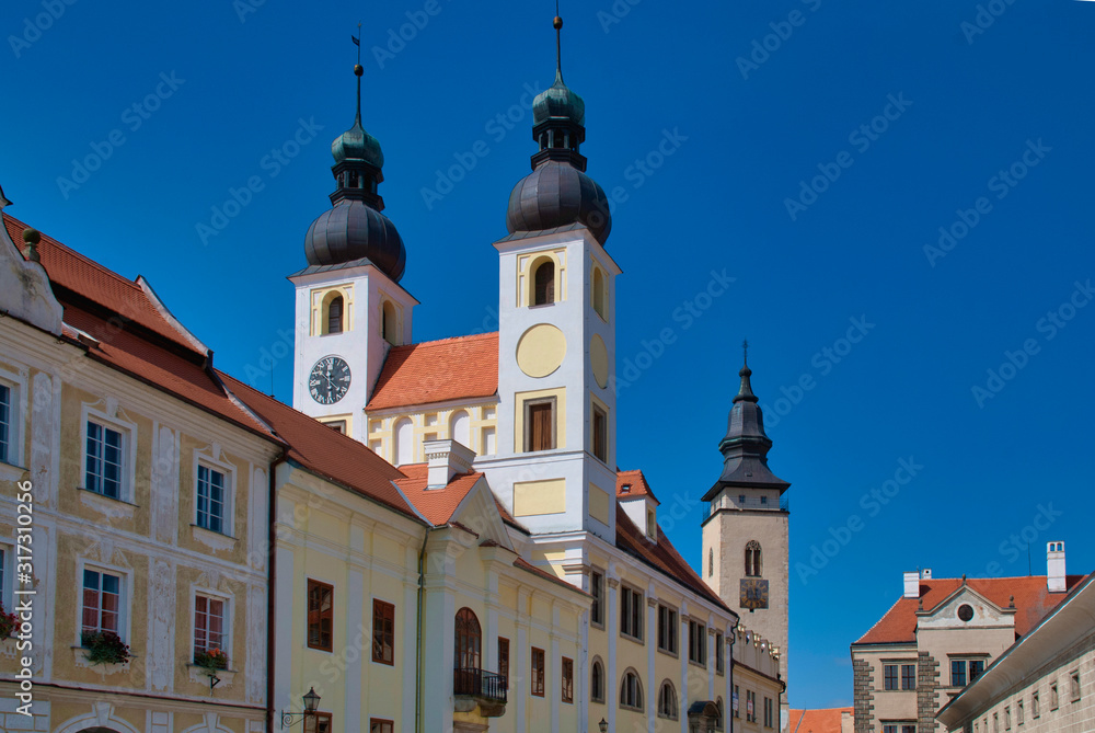 Telcz, Stadt in Mähren, Tschechien, Bezirk in Iglau. Unesco Weltkulturerbe Telcz, Stadt in Mähren, Tschechien, Bezirk in Iglau. Unesco Weltkulturerbe