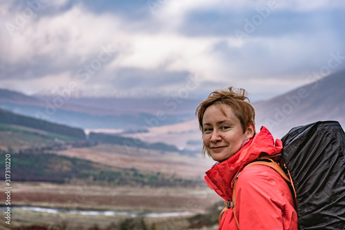 Lone traveler - West Highlands Way, Scotland
