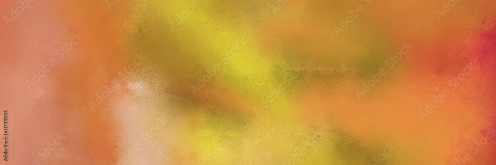 Obraz premium grunge horizontal texture with peru, pastel orange and dark salmon color