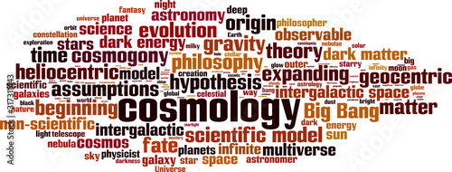 Cosmology word cloud
