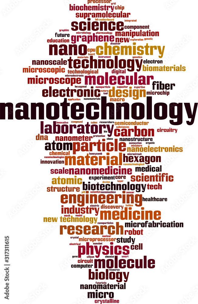 Obraz premium Nanotechnology word cloud
