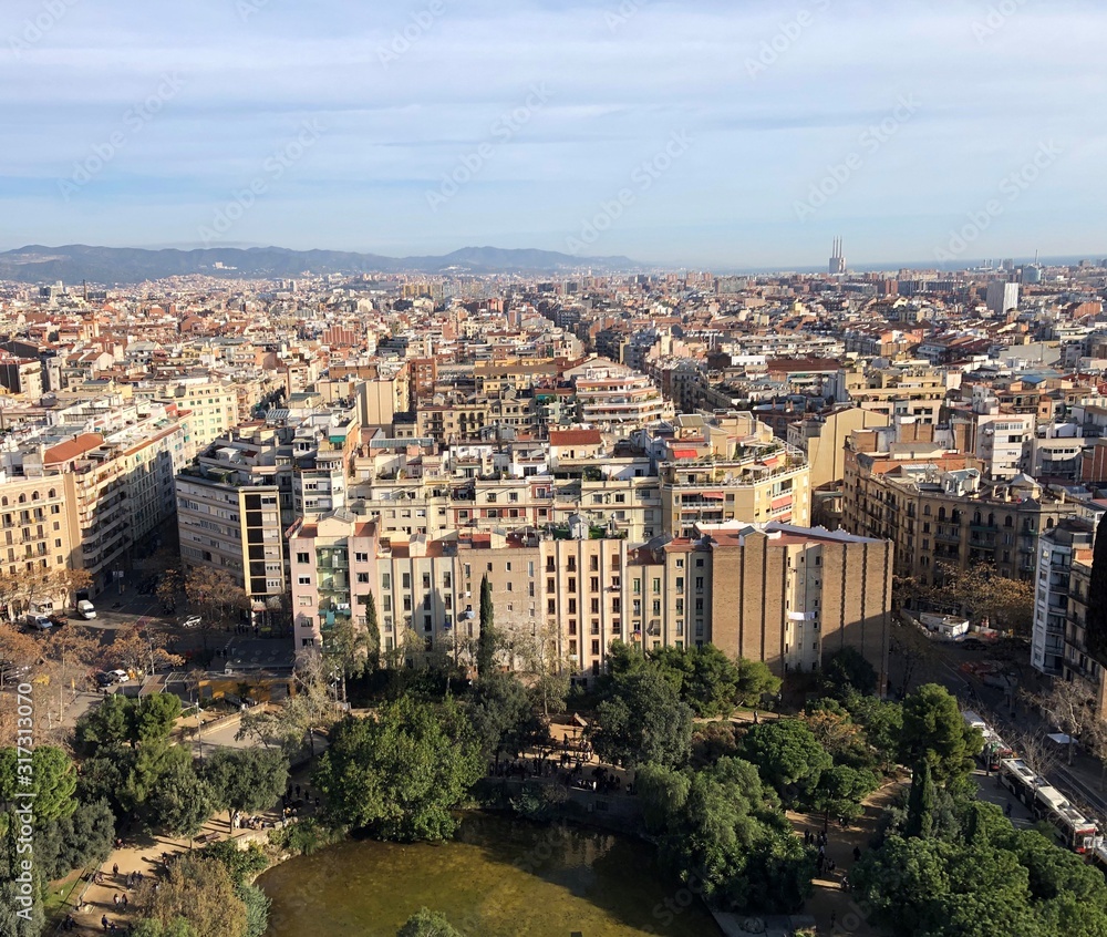 Barcelona from the top