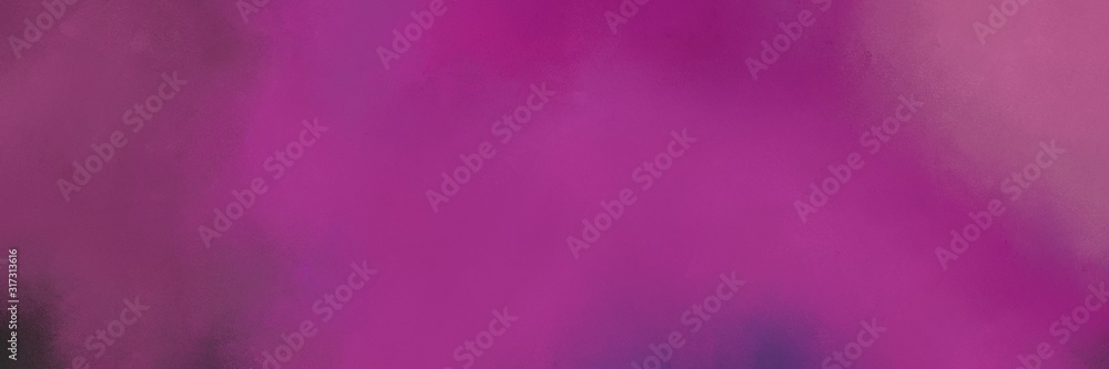 aged horizontal background with antique fuchsia, mulberry  and very dark violet color