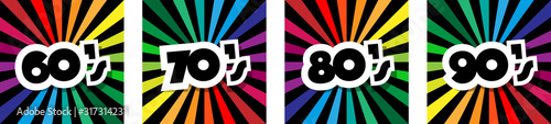 Sixties, seventies, eighties and nineties	