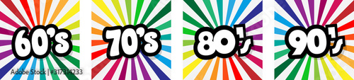 Sixties, seventies, eighties and nineties	