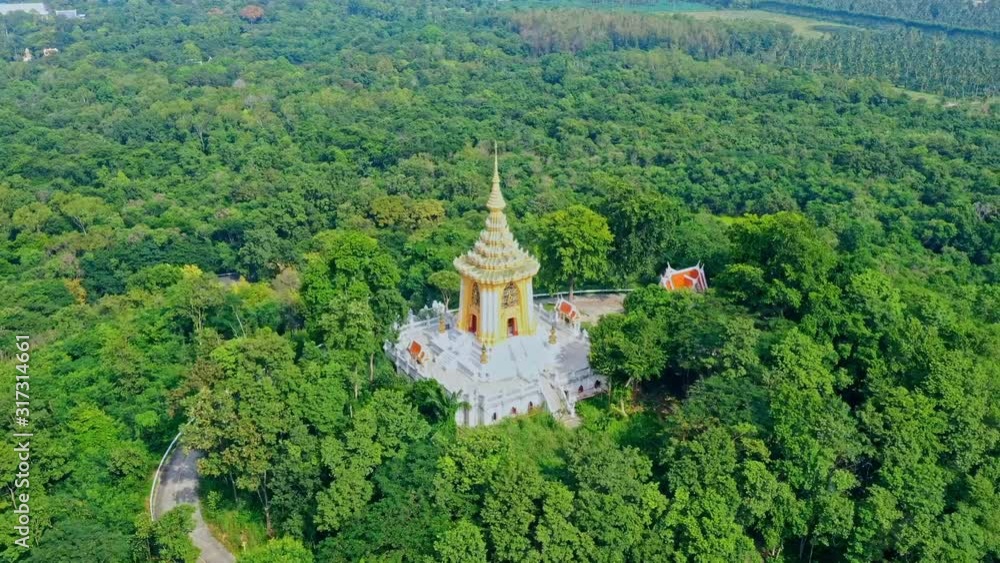 Hyper-lapse video of buddha statue in the forest Hyper-lapse video of buddha statue in the forest