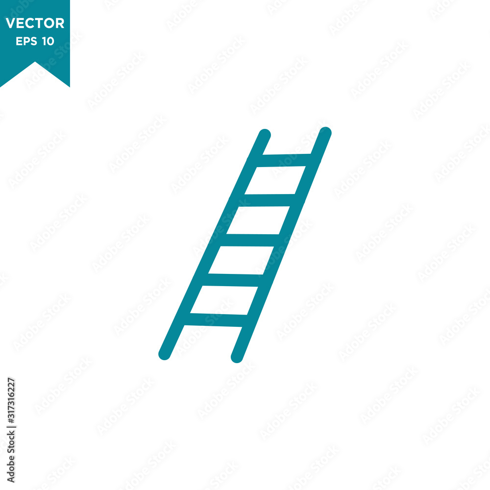 ladder icon in trendy flat style ladder icon in trendy flat style