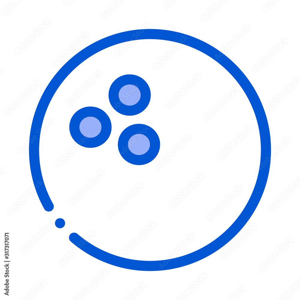 Bowling Ball Icon Vector. Outline Bowling Ball Sign. Isolated Contour Symbol Illustration Bowling Ball Icon Vector. Outline Bowling Ball Sign. Isolated Contour Symbol Illustration