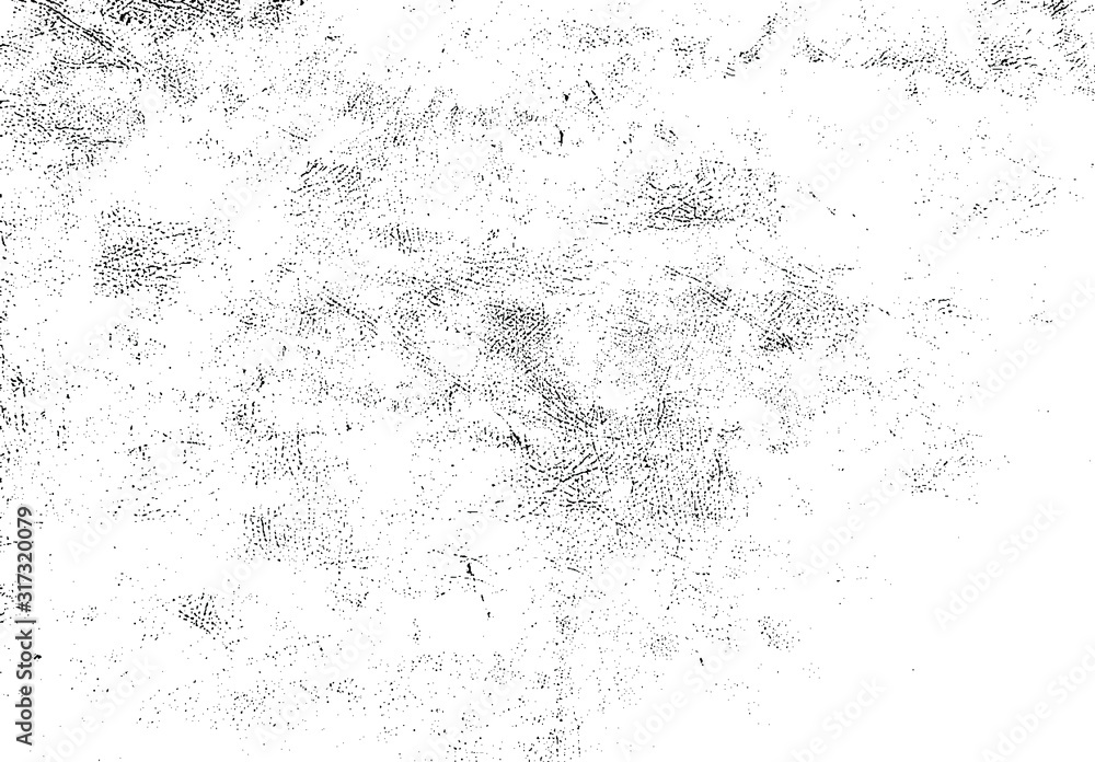 Rough black and white texture vector. Distressed overlay texture. Grunge background. Abstract textured effect. Vector Illustration. Black isolated on white background. EPS10.