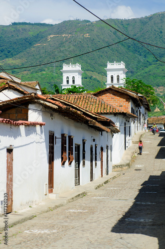 San Juan Giron, Santander, Bucaramanga, Colombia. January 18, 2013: Traditional Architecture.  photo