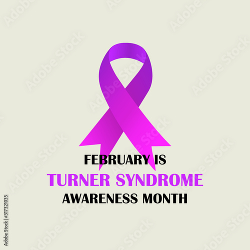 Turner syndrome awareness Month Celebrated in February. Prevention concept. Vector illustration