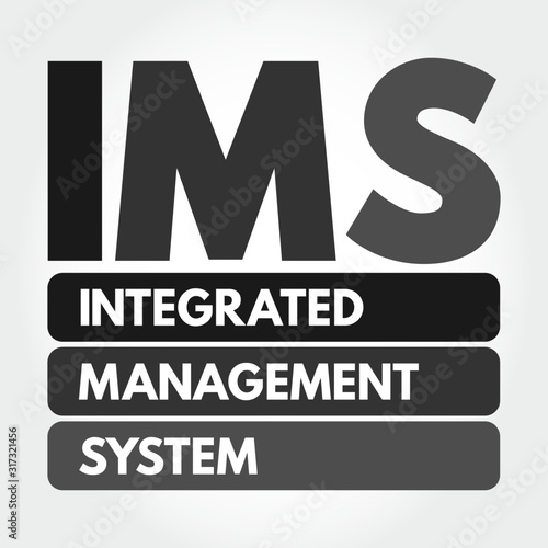 IMS - Integrated Management System acronym, business concept background