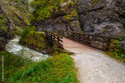 Brücke in der Kundeler Klamm, Wildschönau photo