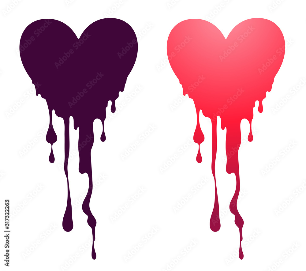 custom made wallpaper toronto digitalvector illustration of a splatter heart