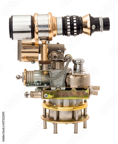 Steampunk device. Steel and bronze parts.