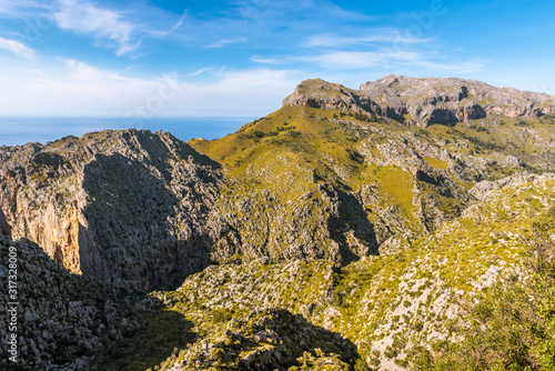 Majorca, Spain. Mountainous northwest coast of the island