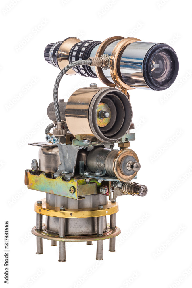 Steampunk device. Steel and bronze parts. Steampunk device. Steel and bronze parts.